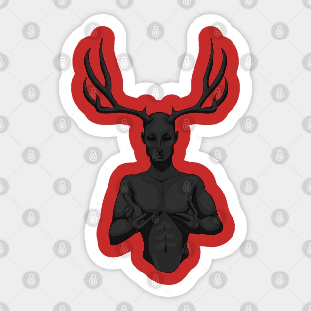 Hannibal Sticker by WickedREDart